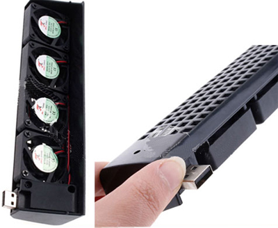  Kit de 4 ventiladores refrigeradores USB para Sony Playstation 3 PS3