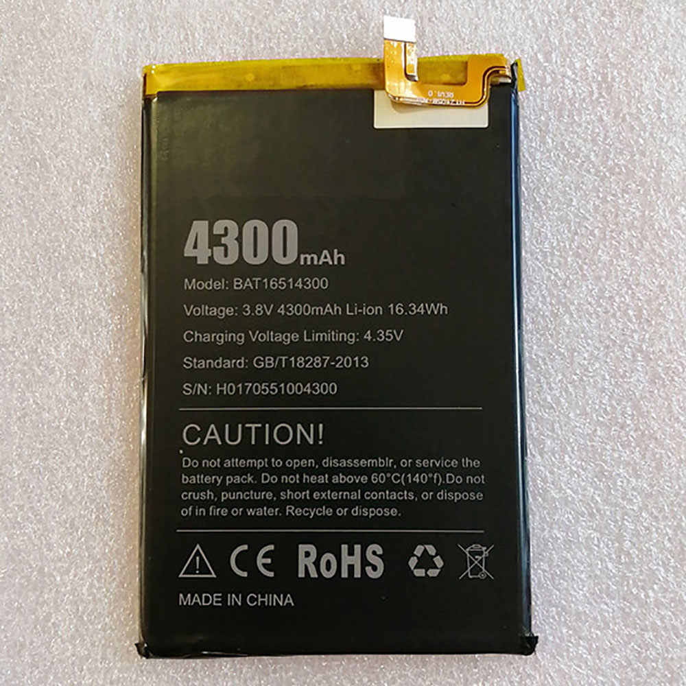 Batería  4300mAh 3.8V BAT16514300