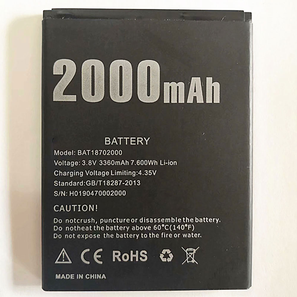 Batería  2000mAh 3.8V/4.35V BAT18702000