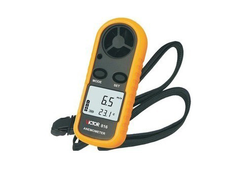  LCD Digital Wind Speed 0-30m/s Scale Gauge Meter Anemometer NTC Thermometer C/F
