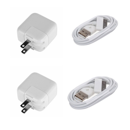  10W USB Wall Charger Adapter+2M Cable 

For iPad 1/2 iPhone 4/3GS/3G