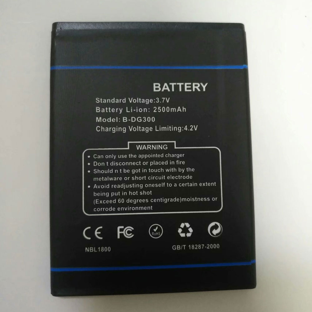 Batería  2500mAh 3.7V/4.2V B-DG300
