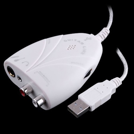  Nuevo mini cable de conexión USB guitarra-ordenador/auriculares/altavoz