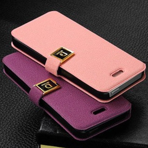  NEW 

Luxury Flip PU Leather Case Cover For iPhone5 5G D

