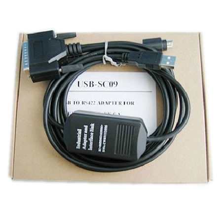  USB SC09 SC-09 A&FX Model Programming Cable For Mitsubishi PLC XP Vista 7 32bit