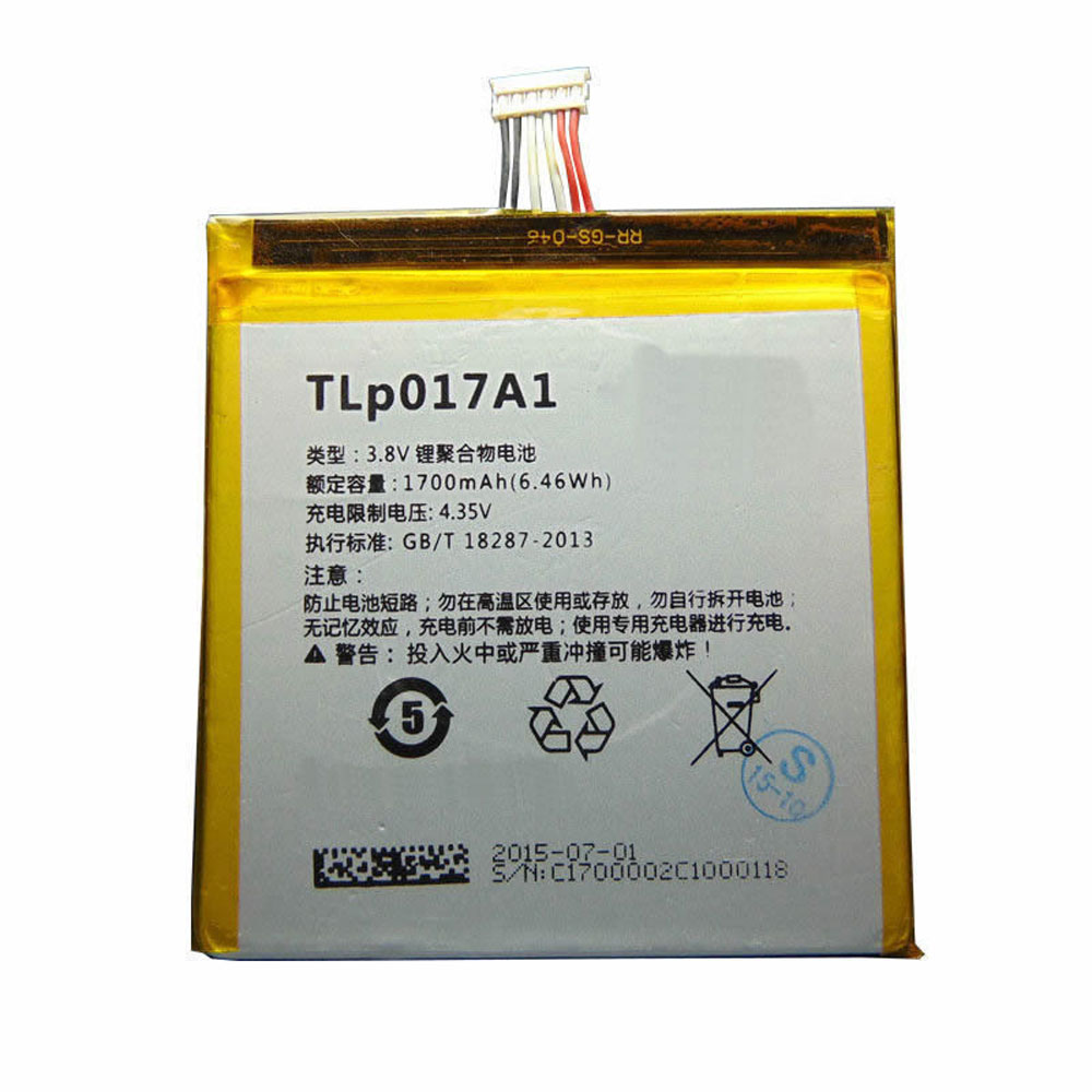 Batería  1700MAH/6.5Wh 3.8V/4.35V TLP017A2