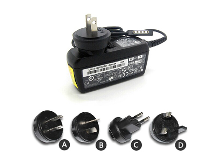 12V 3.6A 5V 1 A (ref to the picture). Microsoft Laptop AC Adapter