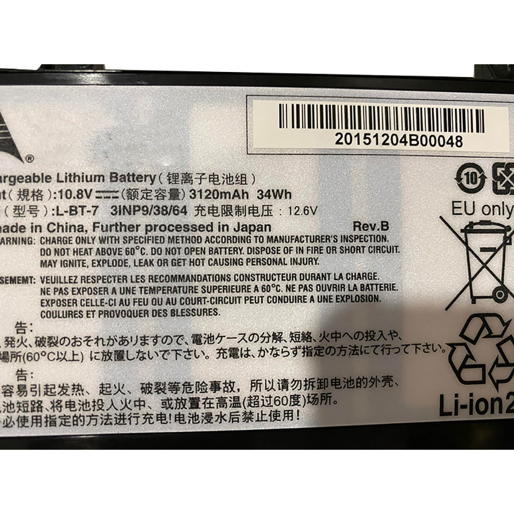 Batería ordenador 3120mAH/34Wh 10.8V L-BT-7