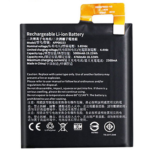 Batería  5000mAh/19.25Wh 3.85V/4.4V APP-12F-B5595I-CXX-111-baterias-3000mah-/CAT-APP00223