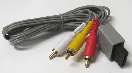 Batería ordenador portátil New Audio Video AV Composite RCA Cable for Nintendo Wii