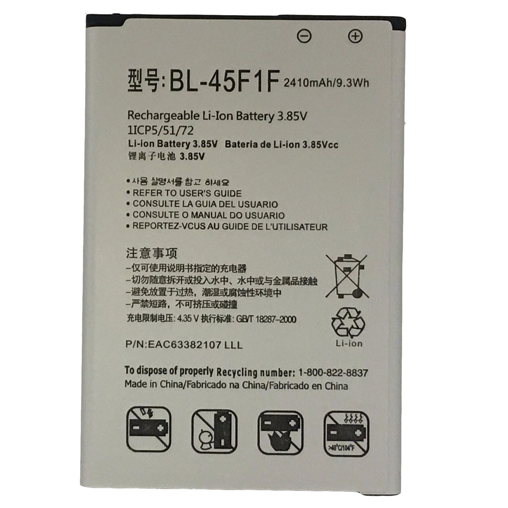 Batería  2410MAH/9.3Wh 3.85V/4.4V BL-45F1F-baterias-2410MAH/LG-BL-45F1F