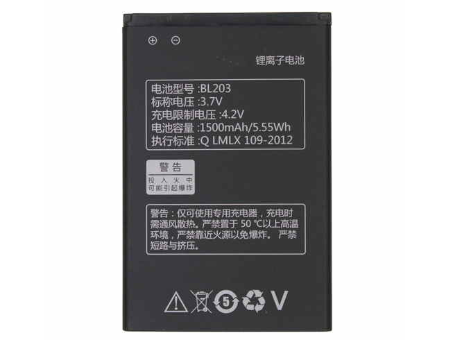 Batería  1500mah/5.55WH 3.7V BL203-baterias-1500mah/LENOVO-BL203-baterias-7000mAh/LENOVO-BL203-baterias-1500mah/LENOVO-BL203