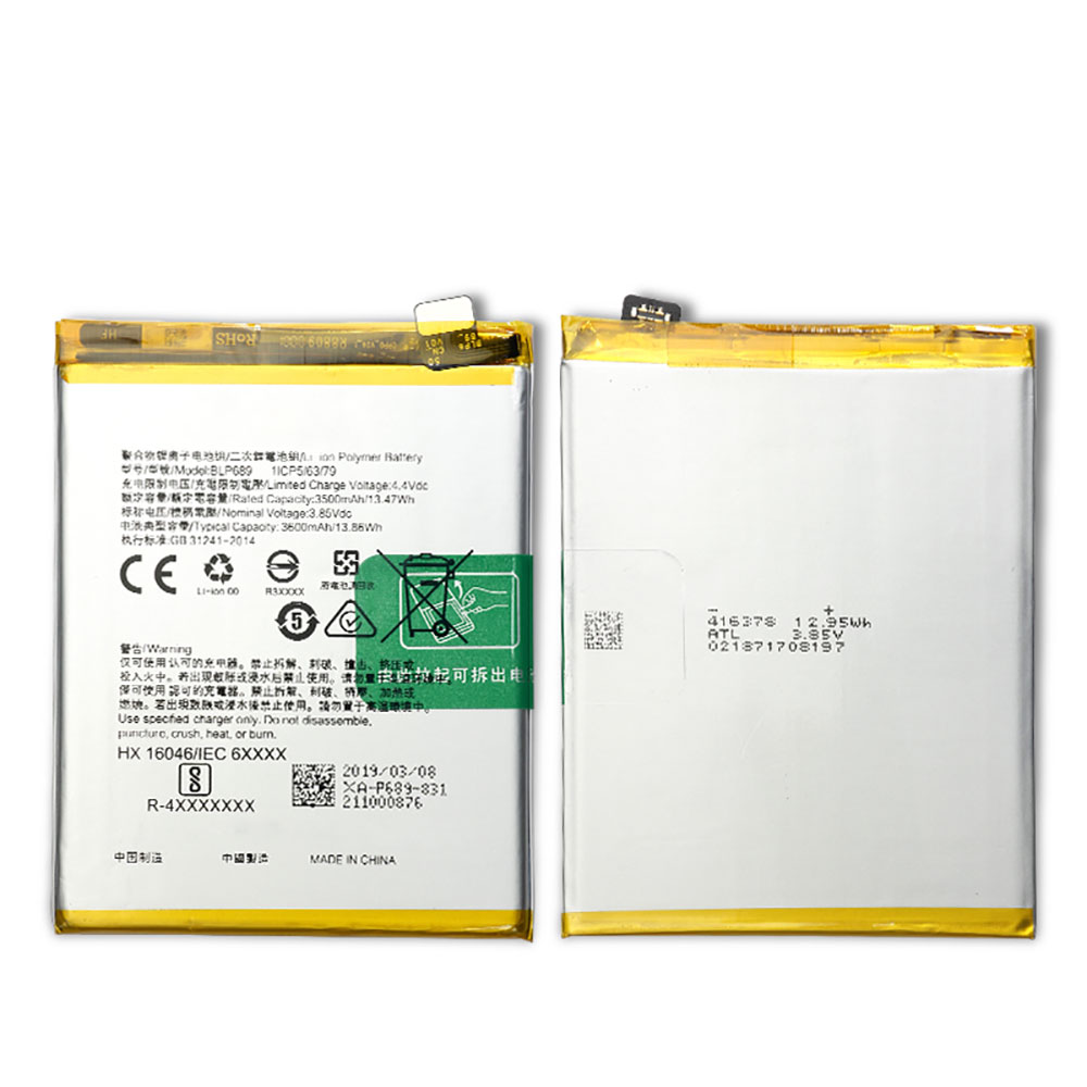Batería  3500mAh/13.47WH 3.85V/4.40V BLP689-baterias-3500mAh/OPPO-BLP689