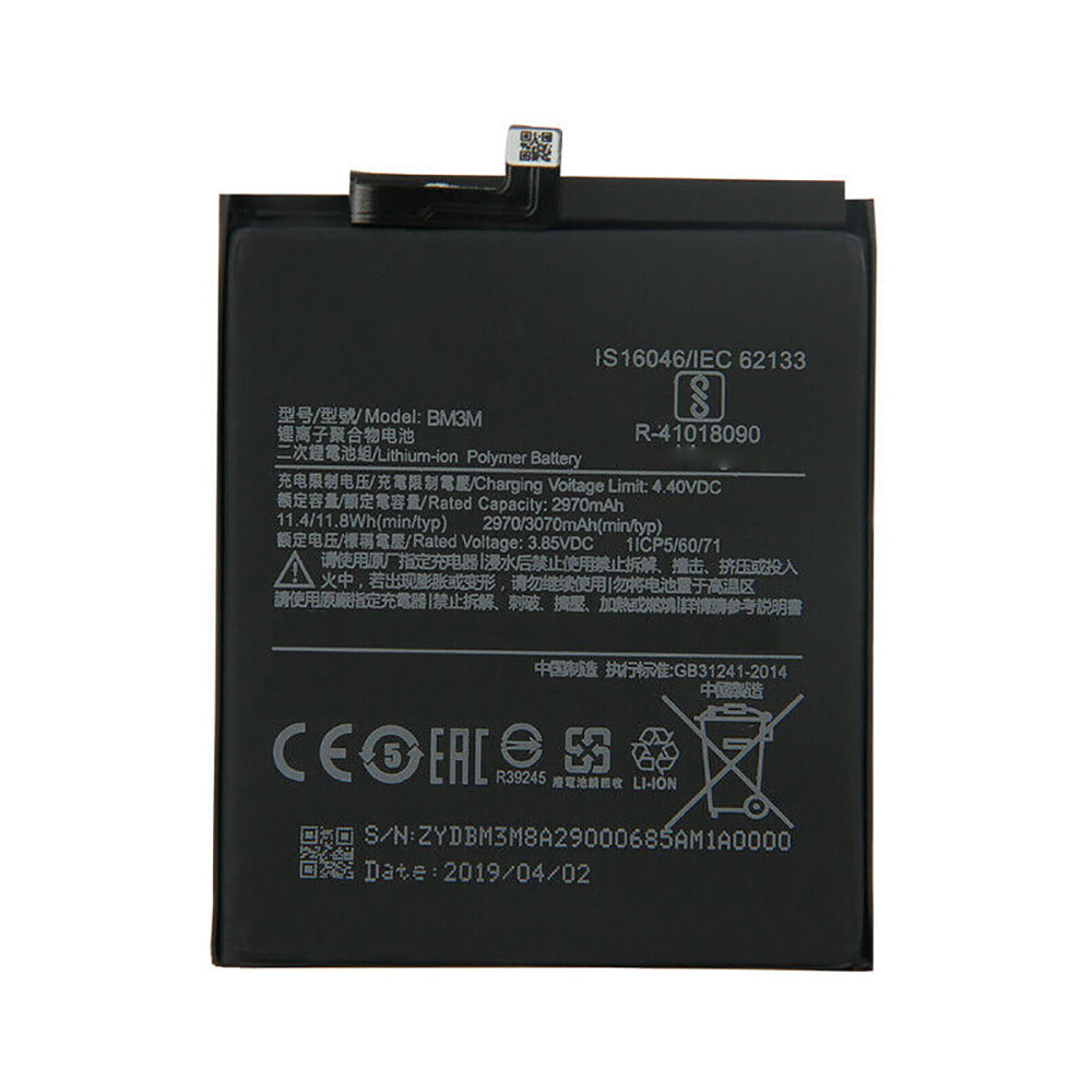Batería  2970mAh/11.4WH 3.85V/4.4V BM3M-baterias-2970mAh/XIAOMI-BM3M