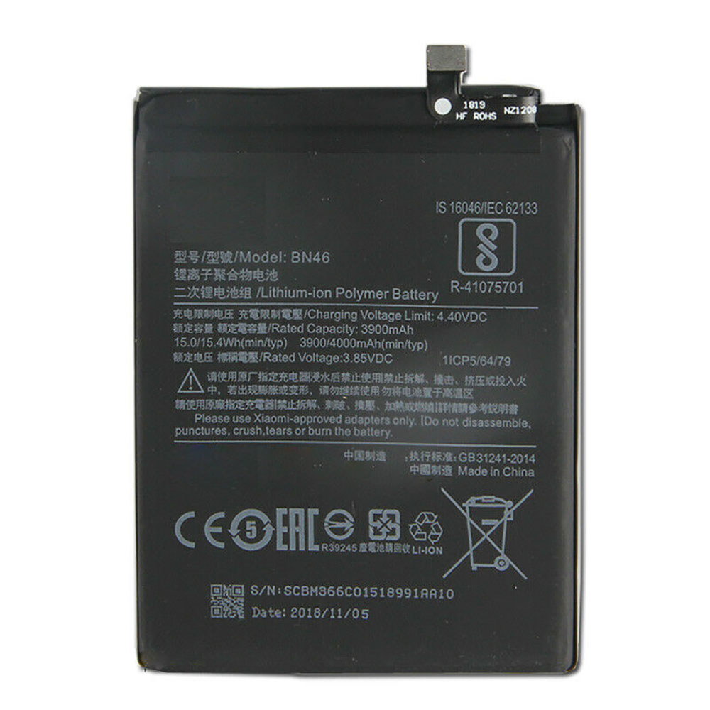 Batería  3900mAh/15.0WH 3.85V/4.4V BN46-baterias-3900mAh/XIAOMI-BN46