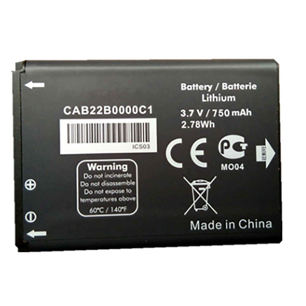 Batería  750mAh/2.78WH 3.7V CAB22D0000C1-baterias-650mAh/ALCATEL-CAB22D0000C1