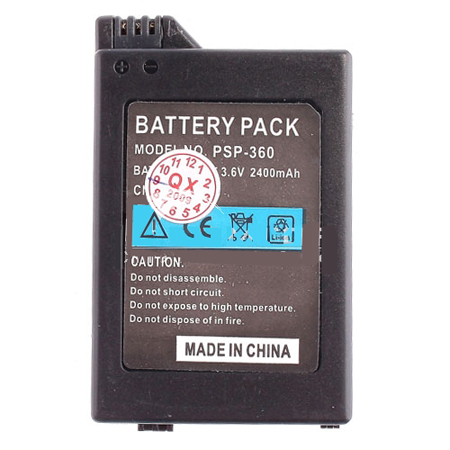 Batería ordenador portátil Baterías 2400 mAh para Sony PSP2000/PSP3000 F1156