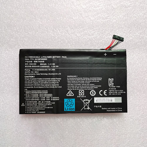 Batería ordenador 91.2Wh/8000mAh 11.4V/13.05V GNG-K60