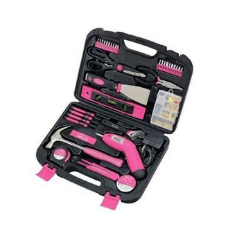 Batería ordenador portátil Apollo 135-pc Pink Tool Set Ladies Womens Girls Kit NUEVO