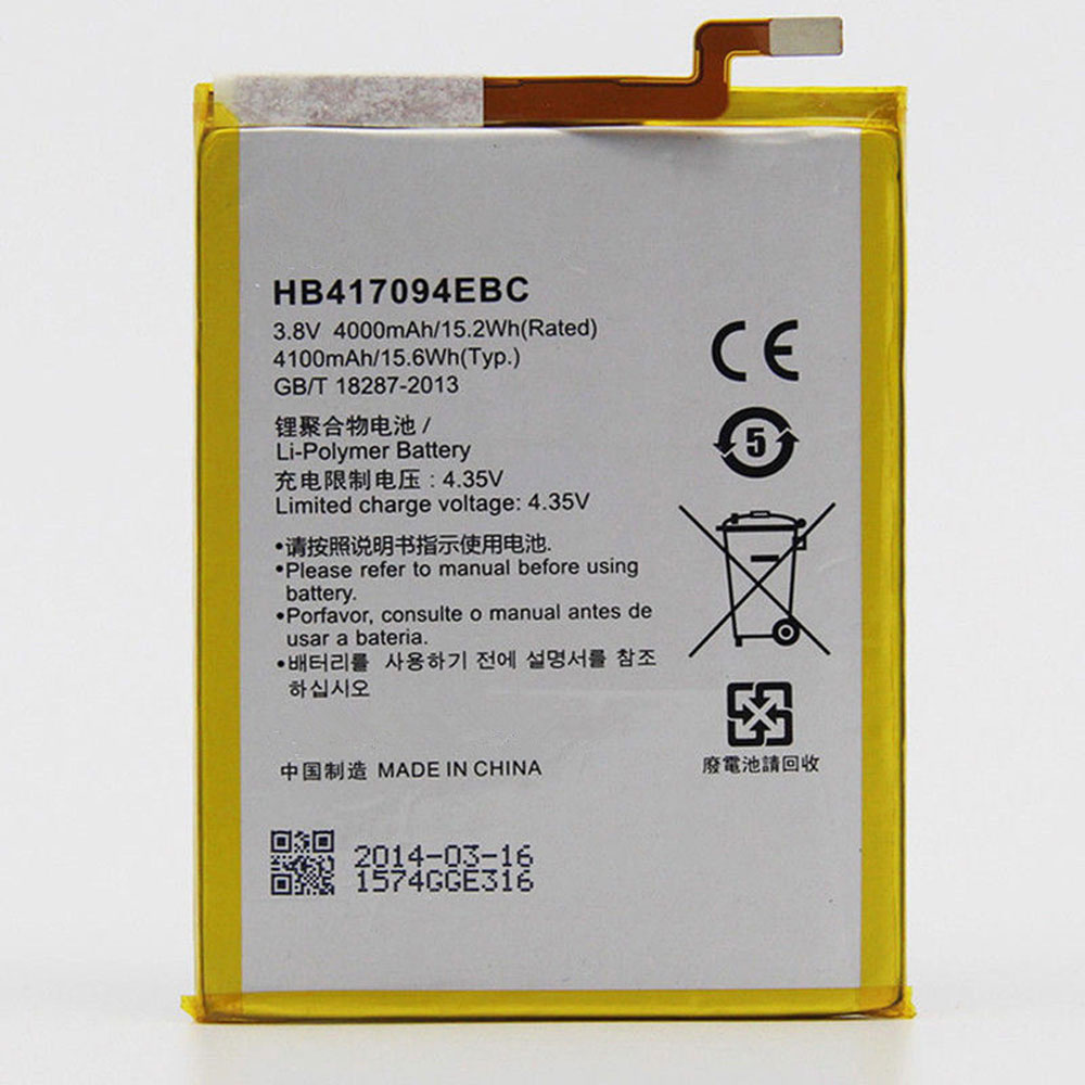 Batería  4100MAH/15.6WH 3.8V/4.35V HB417094EBC-baterias-4100MAH/HUAWEI-HB417094EBC