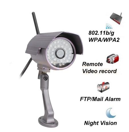 Batería ordenador portátil IP601W 30LED Wireless Waterproof IR Camera WiFi IP Network Night Vision Security