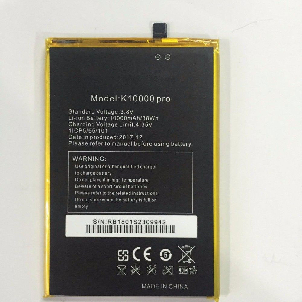 Batería  10000MAH/38WH 3.8V/4.35V K10-baterias-11000mAh/OUKITEL-K10000-baterias-10000MAH/OUKITEL-K10000