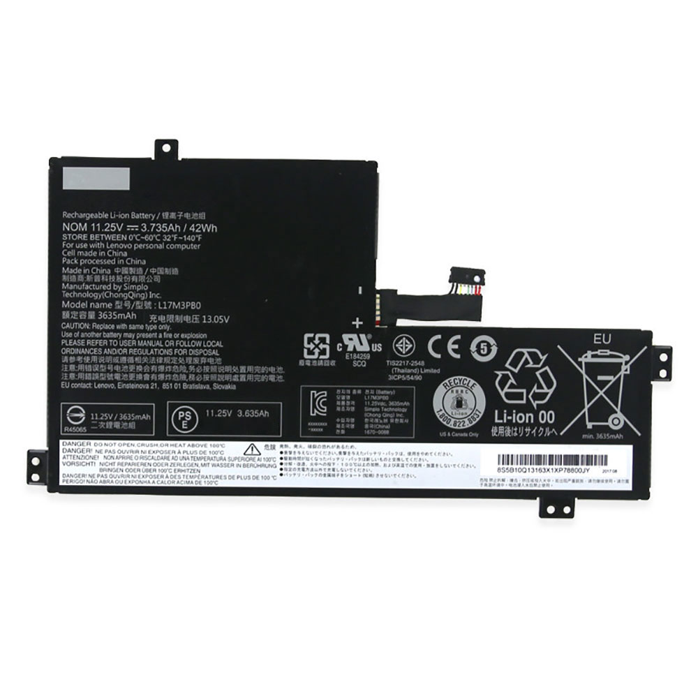 Batería ordenador 3635mAh 11.25V L17M3PB0-baterias-3635mAh/LENOVO-L17C3PG0