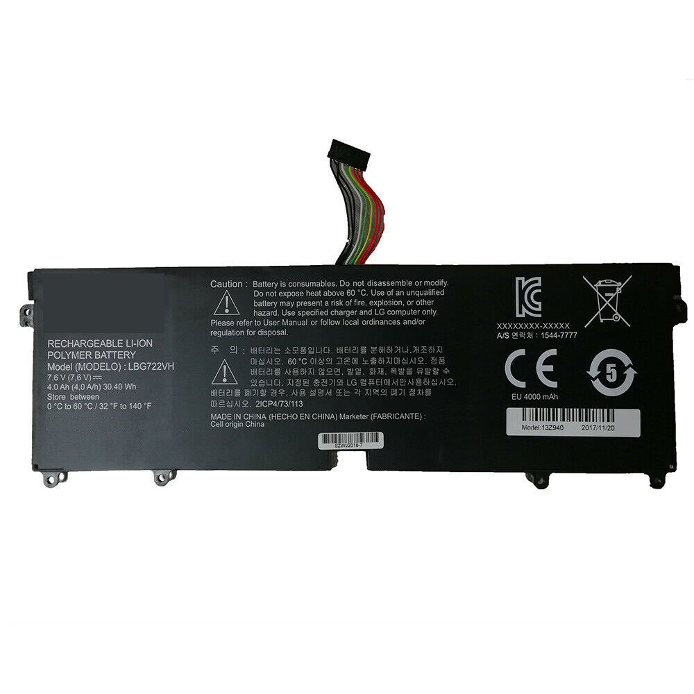 Batería ordenador 30.4Wh/4000mAh 7.6V LBG722VH-baterias-30.4Wh/LG-LBG722VH