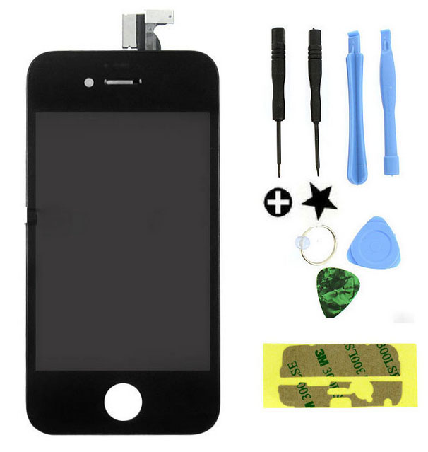 Batería ordenador portátil Replacement LCD Touch Screen Digitizer Glass 

Assembly OEM for iPhone 4S Black