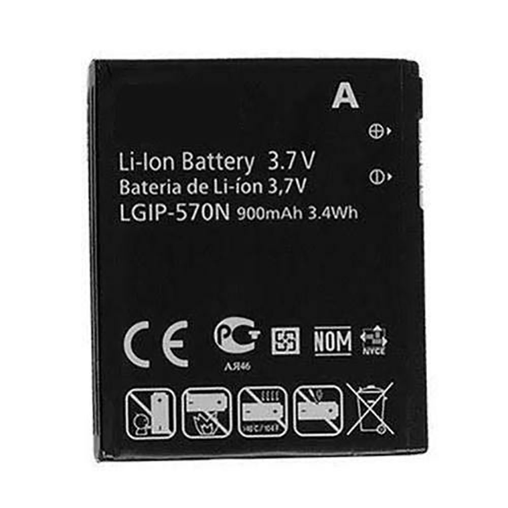 Batería  900mAh/3.4WH 3.7V LGIP-570N-baterias-900mAh/LG-LGIP-570N