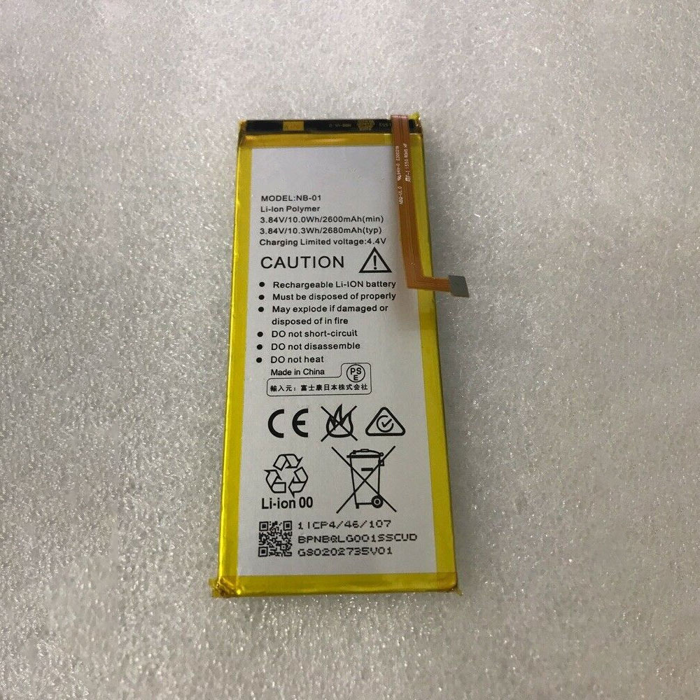 Batería  2600mAh/10WH 3.84V/4.4V NB-01-baterias-2600mAh/NEXTBIT-NB-01
