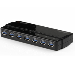 Batería ordenador portátil Orico USB 3.0 7 port Hub with USB 3.0 Cable and Power Adapter