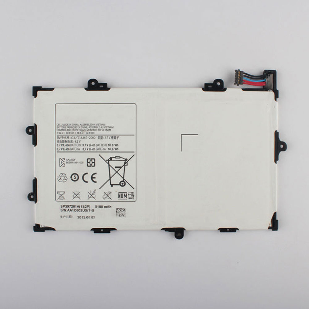 Batería  5100MAH/18.87Wh 3.7V SP397281A-baterias-5100MAH/SAMSUNG-SP397281A