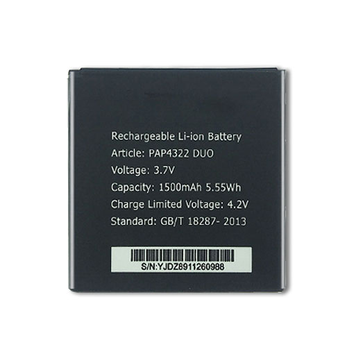 Batería  1500mAh/5.55WH 3.7V/4.2V PAP3500DUO-baterias-1700mAh/PRESTIGIO-PAP4322DUO