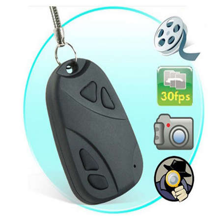 Batería ordenador portátil Mini Car Fob Key Ring Hidden Spy Camera Video Recorder
