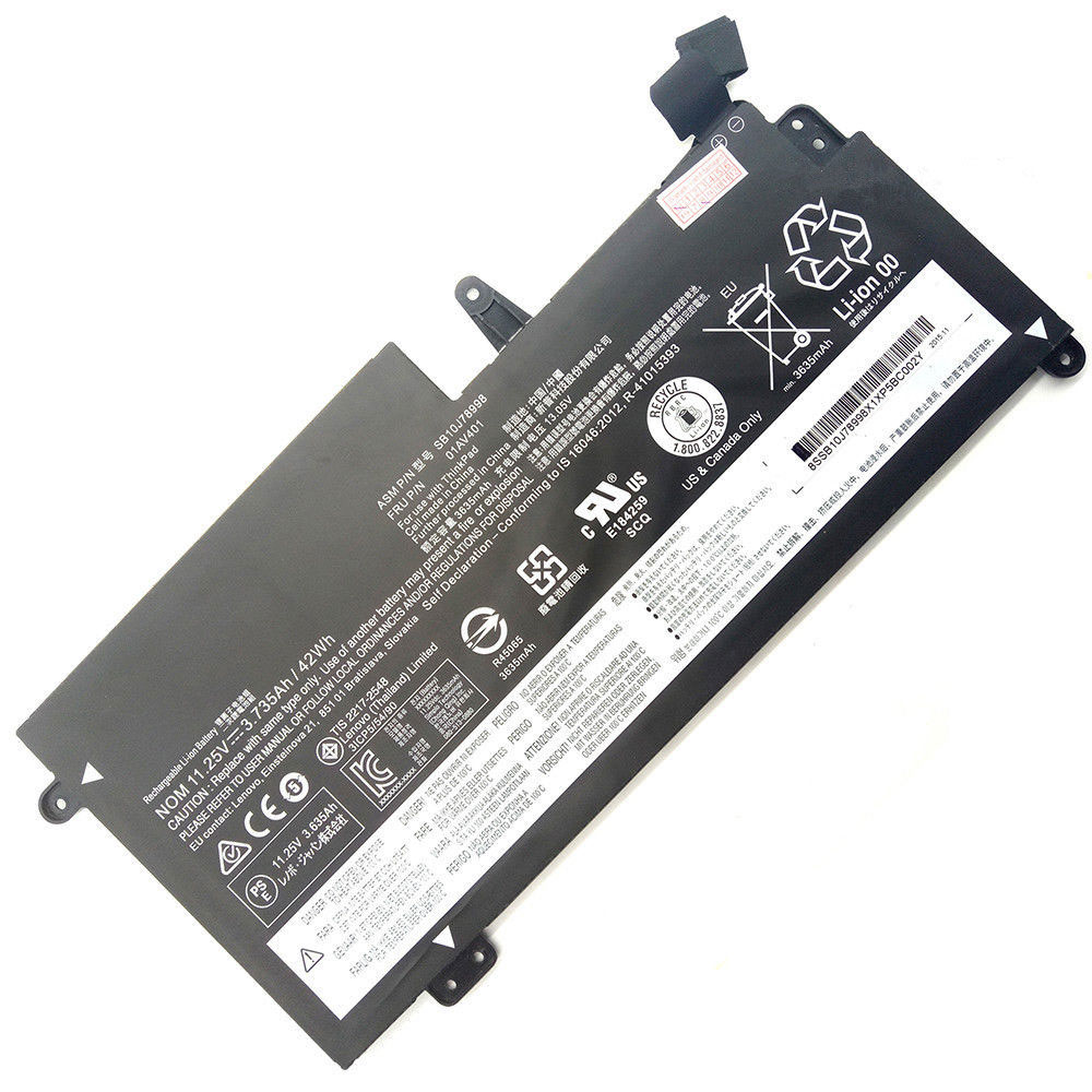 Batería ordenador 3.735Ah/42Wh 11.25V(Compatible 11.4v ,Not Compatible 15.2V) 01AV437-baterias-3.735Ah/LENOVO-SB10J78998