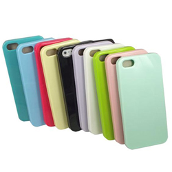 Batería ordenador portátil Fashion Soft TPU Gel Rubber Back Case Cover Skin For Apple iPhone 5 5G N#729