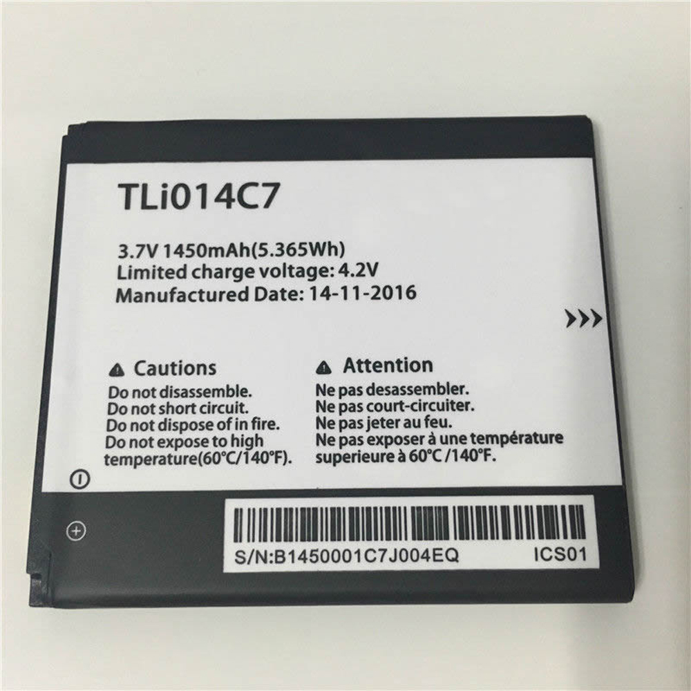3.7V Alcatel TLi014C7 Akkus
