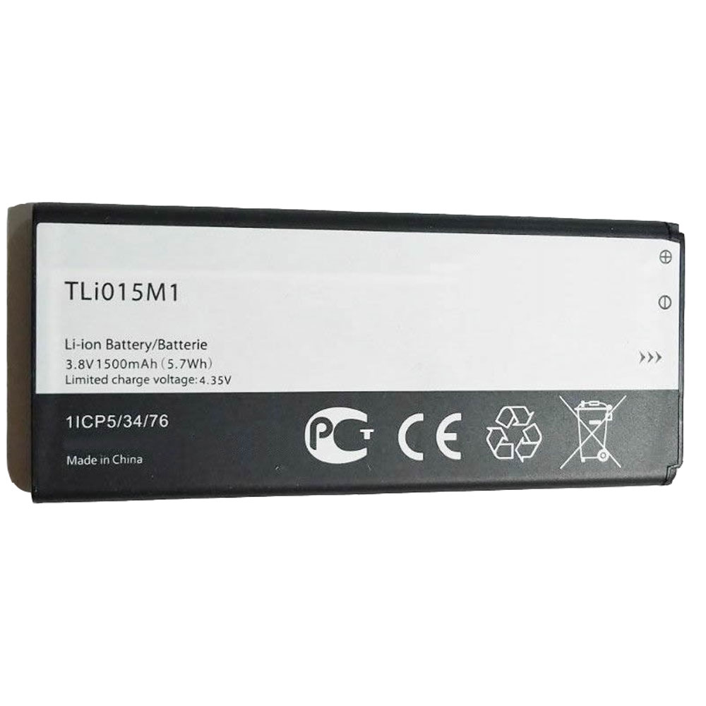 Batería  1500MAH 3.8V TLi015M1-baterias-1500MAH/ALCATEL-TLi015MA-baterias-4000mAh/ALCATEL-TLI015M7