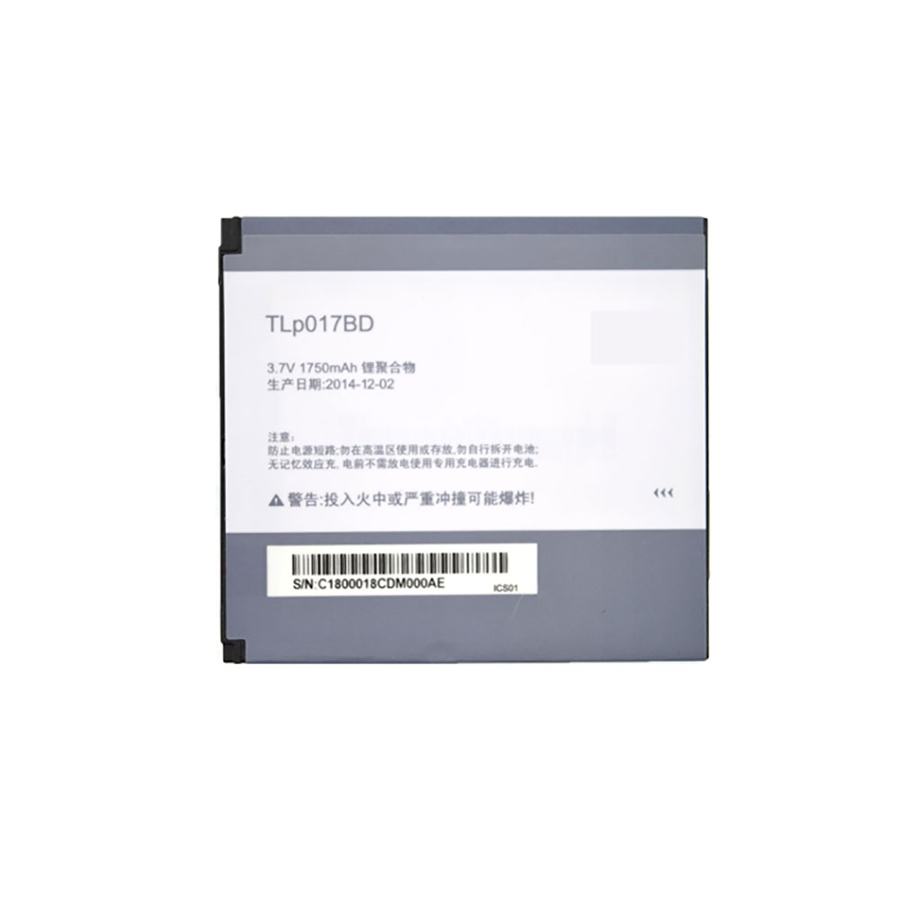 Batería  1750mAh 3.7V TLP018B4-baterias-1500mAh/TCL-TLp017BD