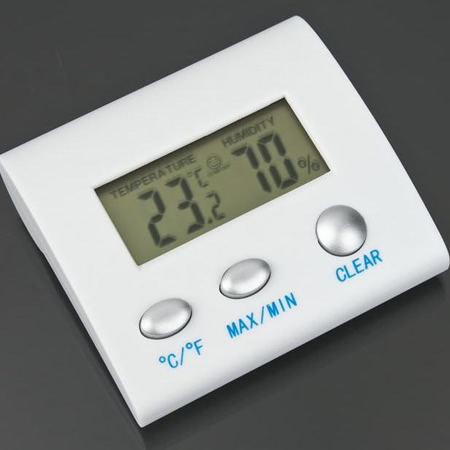 Batería ordenador portátil LCD Digital Indoor Thermometer Hygrometer Humidity Meter TL8025 Gauge