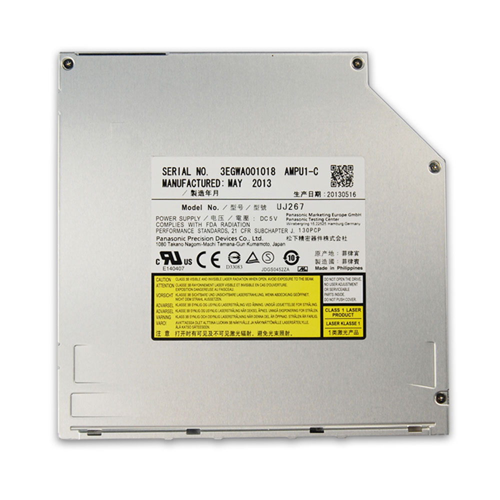 Batería ordenador portátil 6X 3D For Apple Macbook Pro Dell Alienware 14 Blu-ray Burner Slot-in Drive UJ267