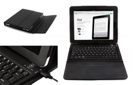 Batería ordenador portátil Bluetooth Keyboard and Stand Case for Apple iPad 2
