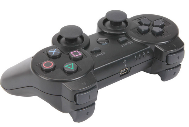 Batería ordenador portátil Bluetooth Wireless Game Controller for Sony PS3 Black